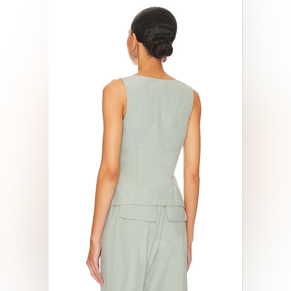 NEW Amanda Uprichard Gia Pants & Violet Top SET in Sage - Size XS - Picture 5 of 8